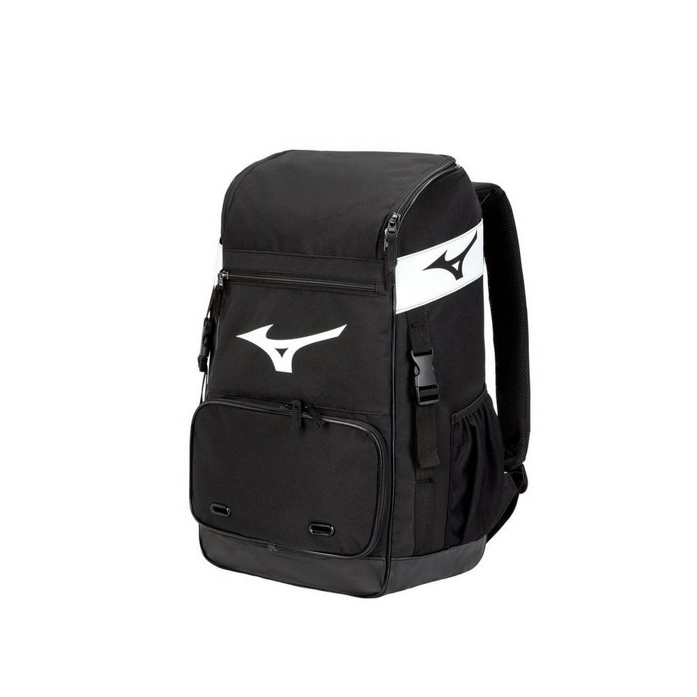 Panske Batoh Mizuno Organizer 21 Baseball Čierne Vypredaj RVLS39156